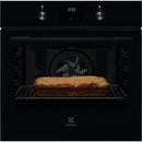 KOFGH40TK 949496385  ELECTROLUX 72LITRE BUILT IN MULTIFUNCTION SINGLE OVEN - BLACK