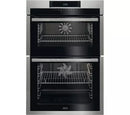 AEG SurroundCook DCE731110M Electric Double Oven - Stainless Steel & Black