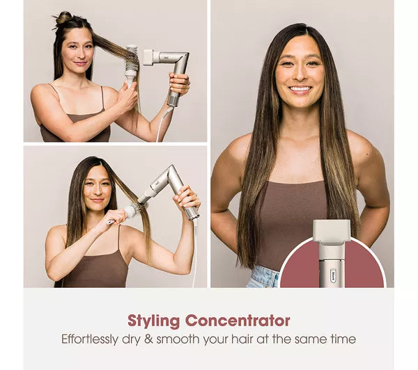 SHARK FlexStyle Straight & Wavy HD430SLUK 4-in-1 Air Styler & Hair Dryer – Stone
