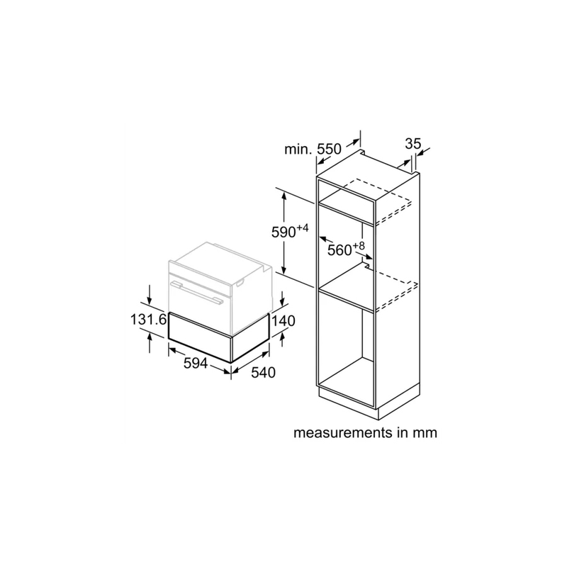 N1AHA01G0B  NEFF N50 WARMING DRAWER GRAPHITE