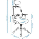 Alphason Florida Chair - Black Mesh with Adjustable Headrest
