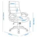Alphason Hampton Brown Office Chair with Bonded Leather