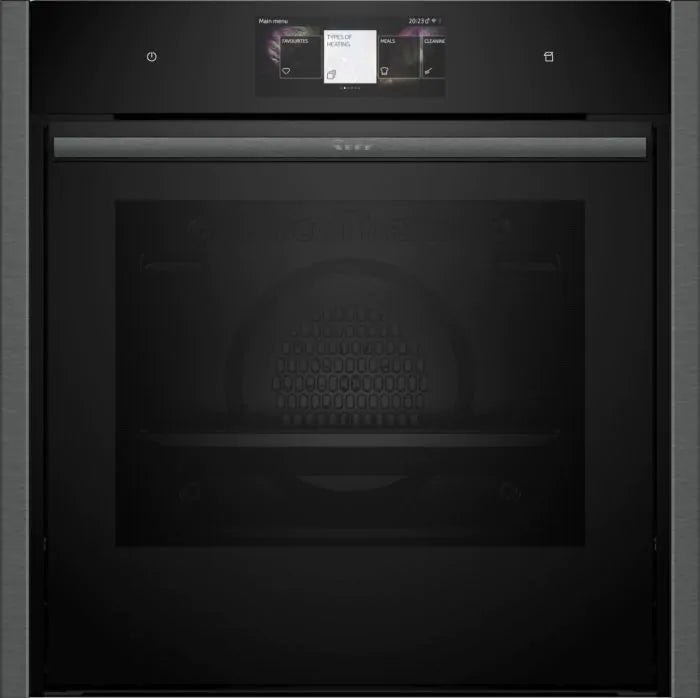Neff B64FT53G0B Built-In Slide and Hide Single Ovens - Black with Graphite-Grey Trim
