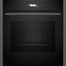 Neff B24CR31G0B N70 Built-In Single Oven - Black with Graphite-Grey Trim