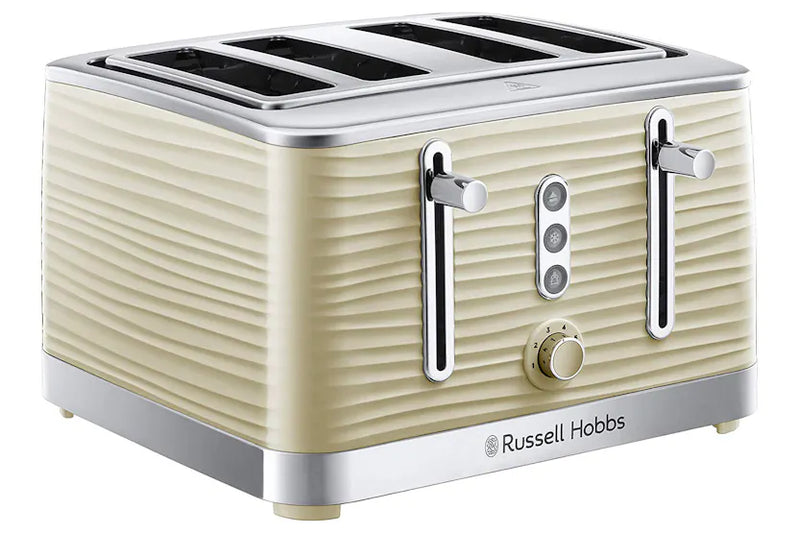 Russell Hobbs Inspire 4 Slice Toaster | 24384 | Cream
