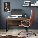 Alphason Hampton Brown Office Chair with Bonded Leather