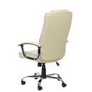 Houston High Back Executive Chair – Cream Leather, Adjustable