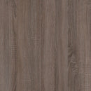 Haven Retro Home Office Desk with Riser – Distressed Grey Oak