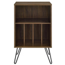 Novogratz Concord Turntable Stand, Records Storage - Walnut