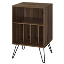 Novogratz Concord Turntable Stand, Records Storage - Walnut