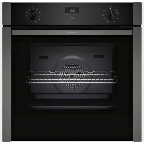 B3ACE4AG3B  NEFF N 50 - BUILT-IN OVEN SINGLE OVEN WITH SLIDE & HIDE DOOR - GRAPHITE