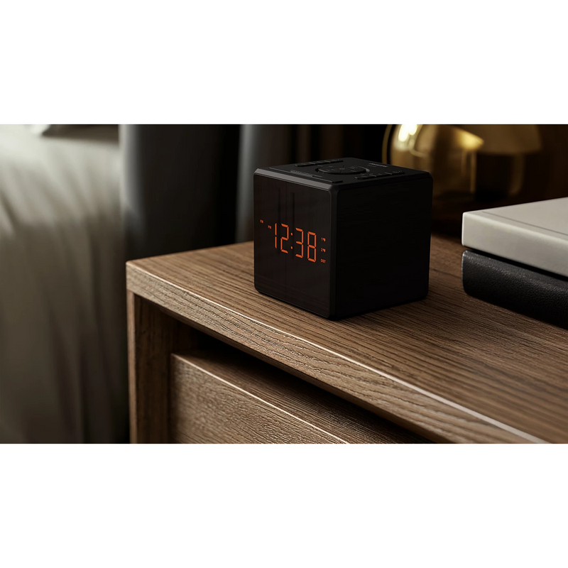 Philips TAR4500 Dual Alarm FM Clock Radio with USB-C Charging Port