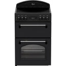 CLB60ECK  LEISURE 60CM ELECTRIC RANGE STYLE COOKER WITH TWO OVENS - BLACK