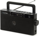 LLOYTRON "Rhapsody" AM/FM/SW Radio with MusicStream- Portable and Rechargeable - MP3 Playback via USB or Micro SD - Mains or Battery Powered - N6404BK - Black
