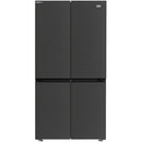 BEKO HarvestFresh GN446224VPZ Fridge Freezer - Black Steel