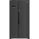 BEKO AMERICAN STYLE FRIDGE FREEZER BLACK STEEL ASL1442VPZ
