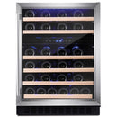 Amica 60cm Freestanding 46 Bottle Black Wine Cooler | AWC600SS
