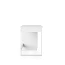 Alphason Bridport Home Office Desk - White Gloss, Drawer & Storage