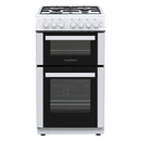 NordMende 50CM Freestanding Twin Cavity LPG Gas Cooker - White | CTG52LPGWH