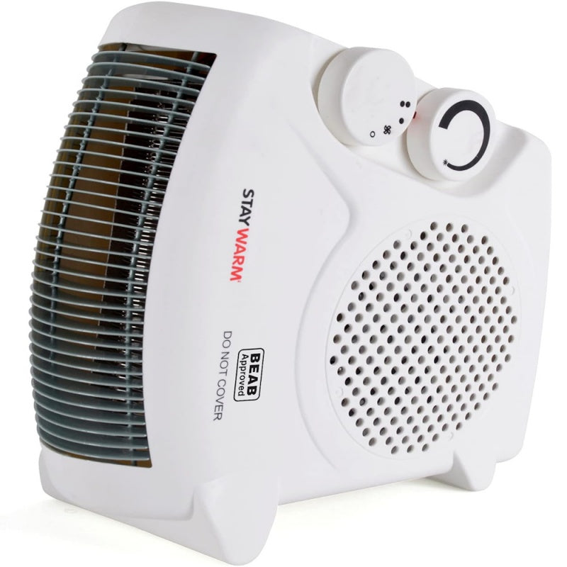 StayWarm 2000W Upright or Flatbed Fan Heater F2003WH