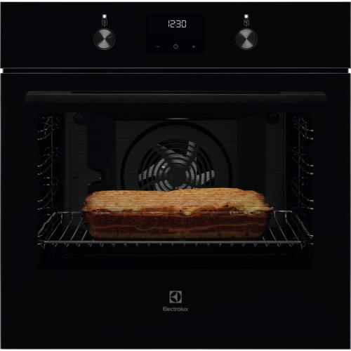 KOFGH40TK 949496385  ELECTROLUX 72LITRE BUILT IN MULTIFUNCTION SINGLE OVEN - BLACK