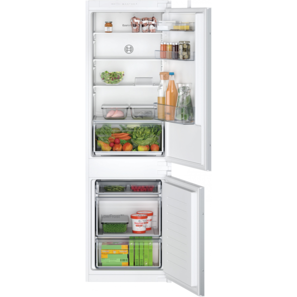 Bosch Series 2 No Frost 193.5 x 54. Sliding hinge Integrated Fridge Freezer – KIN96NSE0