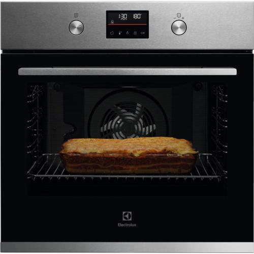 KOFFP46TX 949498301  ELECTROLUX 72LITRE MULTIFUNCTION BUILT IN SINGLE OVEN WITH PYRO CLEANING - STAINLESS STEEL