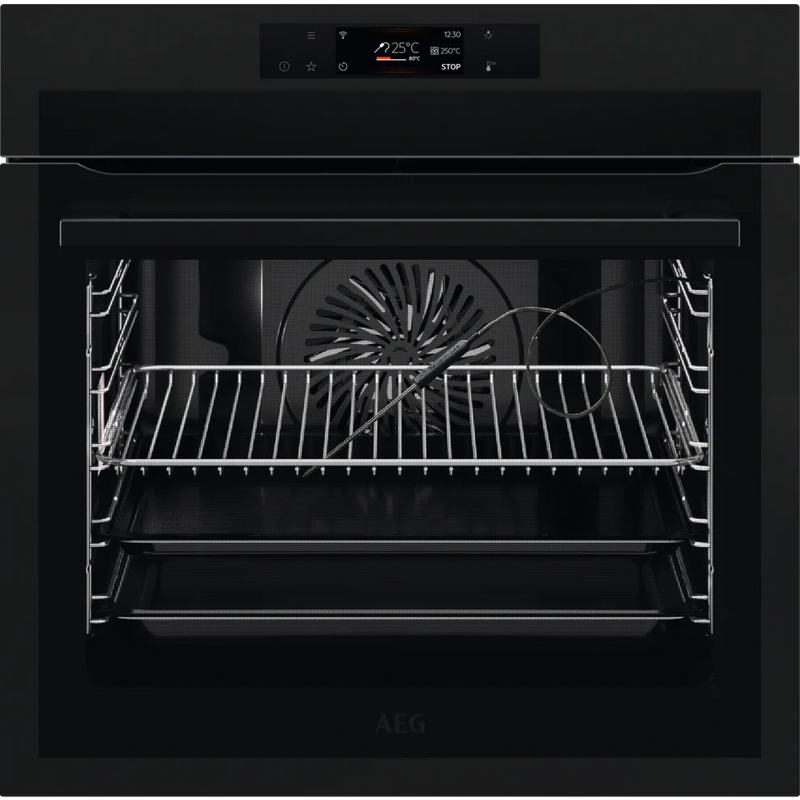 AEG BPE748380T 59.5 cm Built-In Electric Single Oven With Assisted Cooking Matt Black |BPE748380T