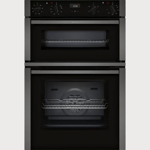 U1ACE2AG3B  NEFF N 50 34/71LITRE BUILT-IN DOUBLE OVEN - GRAPHITE COLOUR