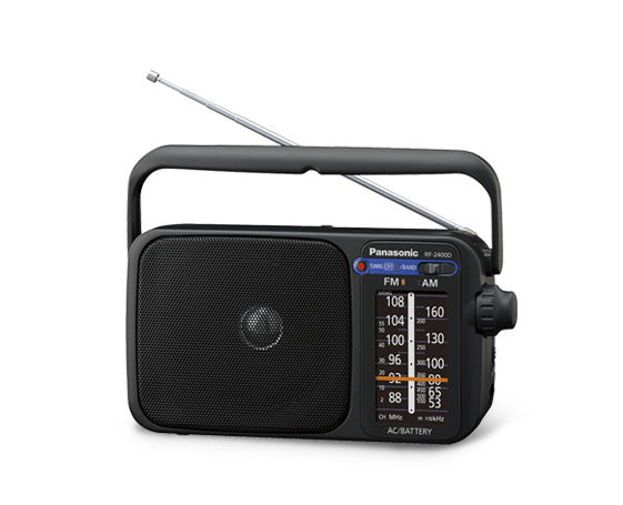 PANASONIC PORTABLE FM/AM RADIO WITH DIGITAL TUNER - RF-2400D