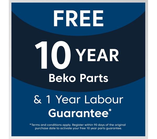 Beko 8kg IronFast RecycledTub Bluetooth Washing Machine | B3W5841IW