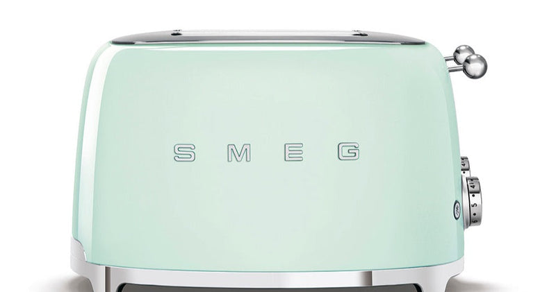 Smeg 50's Retro Style 4 Slice Pastel Green Toaster | TSF03PGUK