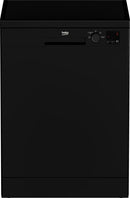 Beko 60cm Freestanding Black Dishwasher | DVN04320B